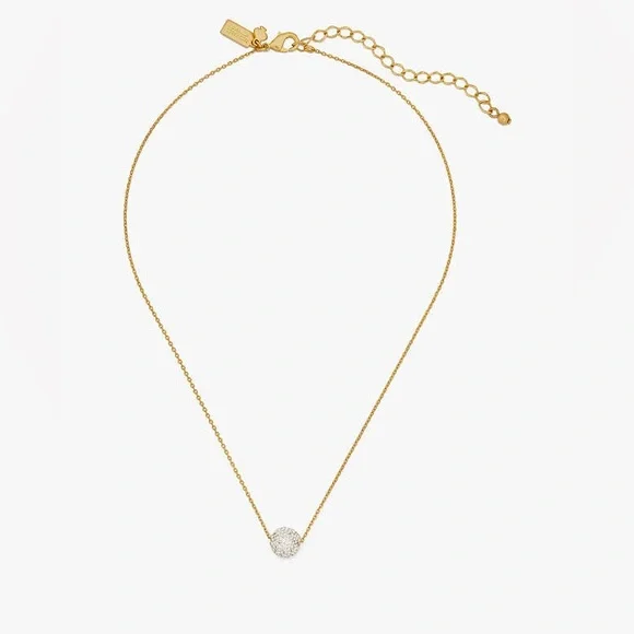 Kate Spade "Razzle Dazzle" Pave Ball Necklace Gold - Picture 6 of 6
